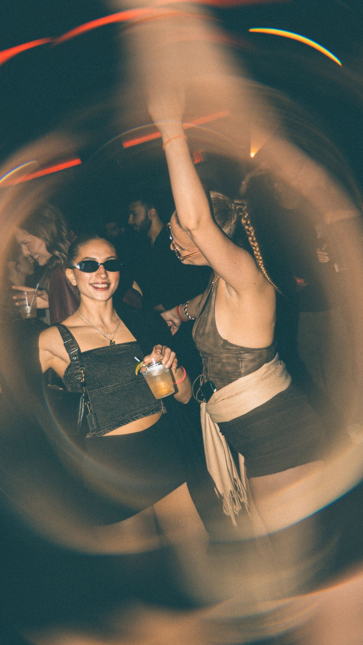 Vibrant nightclub energy